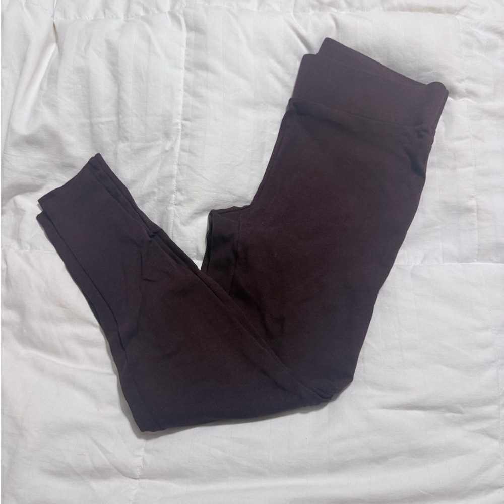 LOFT Women's Maroon Leggings - Small